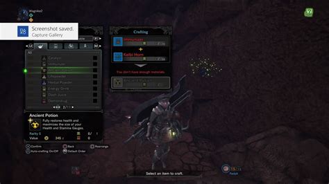 monster hunter world ancient potion.